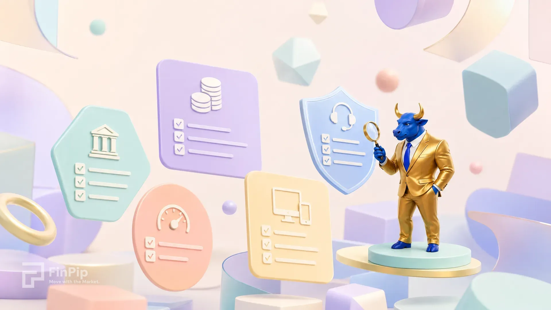 Illustration representing a forex broker connecting a trader to the market
