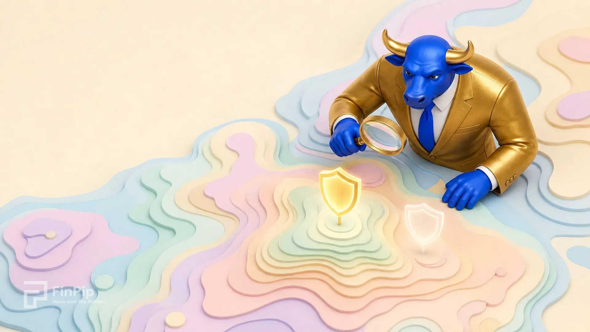 Illustration representing a financial regulator overseeing a broker