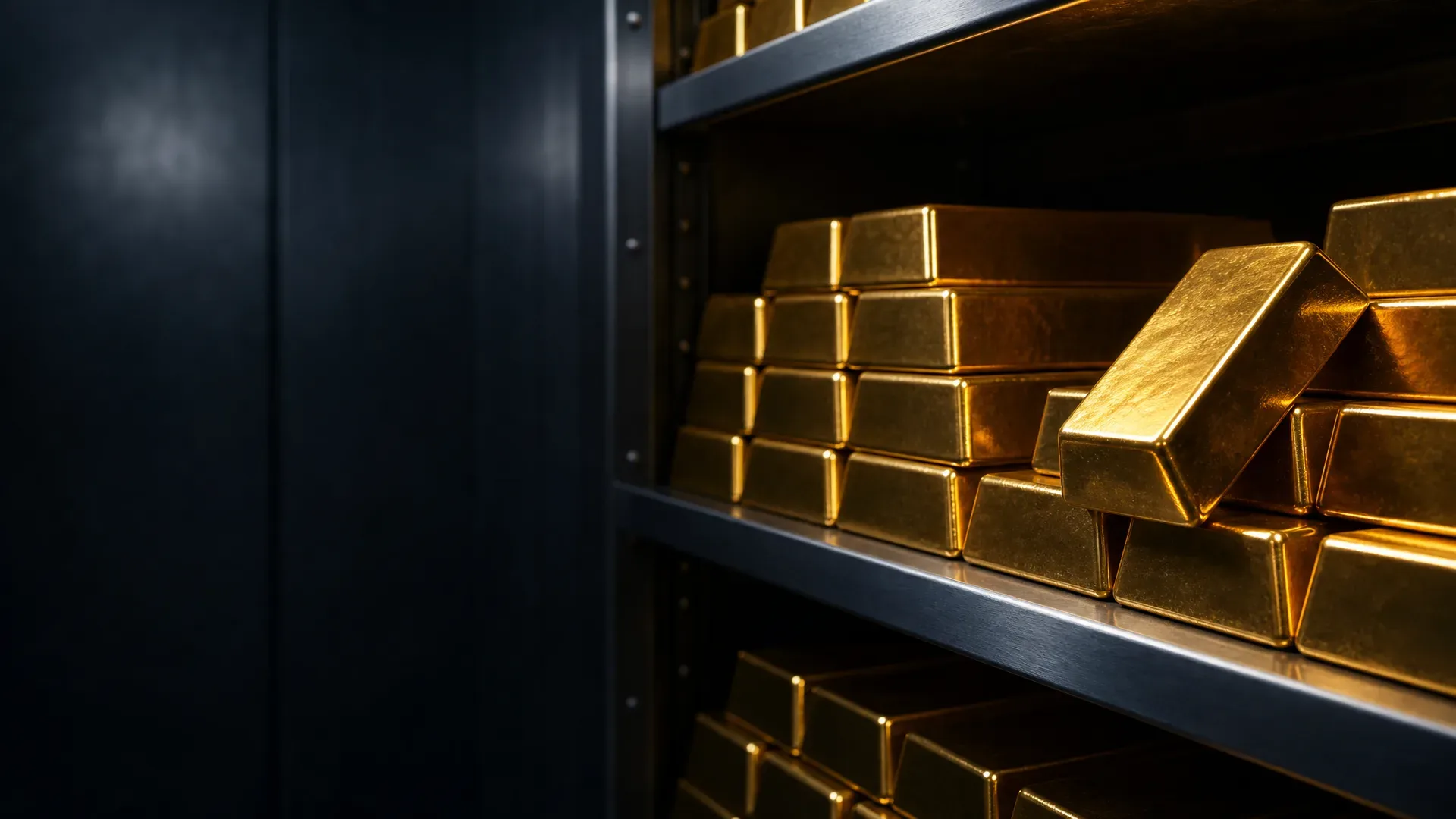 Gold bars and a rising price chart symbolizing central-bank gold buying and spot gold consolidation